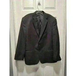 Lauren Ralph Lauren Solid Gray 100% Wool 2 Button Blazer Sport Coat‎ Mens 46R